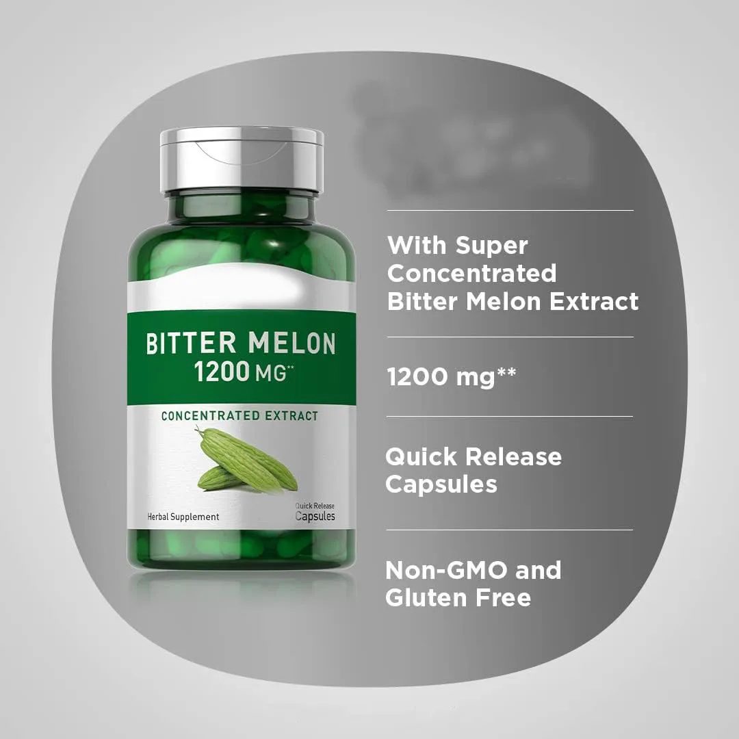 bitter melon extract capsules Wholesale Price private label bitter melon balsam pear powder extract bitter melon capsules