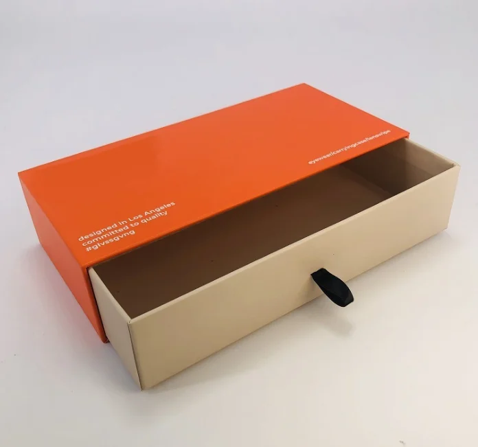 Custom Logo Packing Box Cardboard Paper Rigid Pull Out Sliding Drawer Gift Box Packaging pullout belt boxes