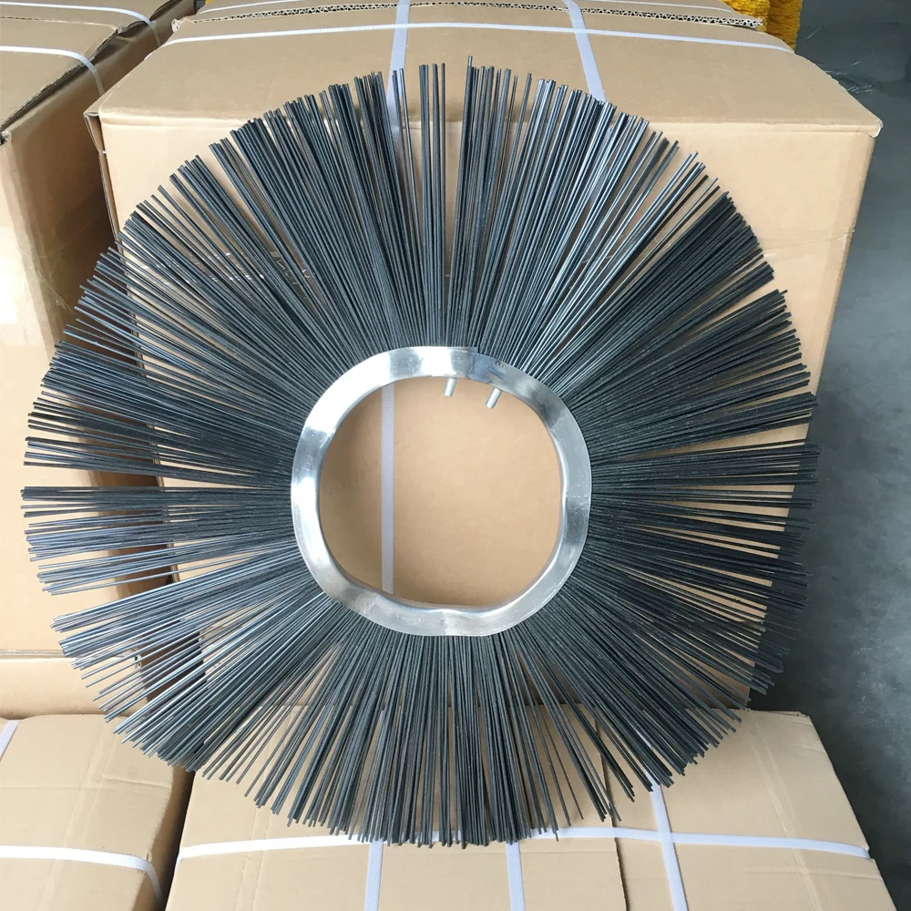 PP Road Broom on Skid Loader for Cleaning and Snow Removing