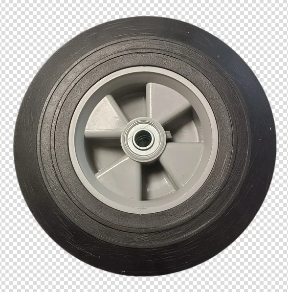 China factory plastic rinm 10inch trolley solid rubber wheel tire 10x2.2'