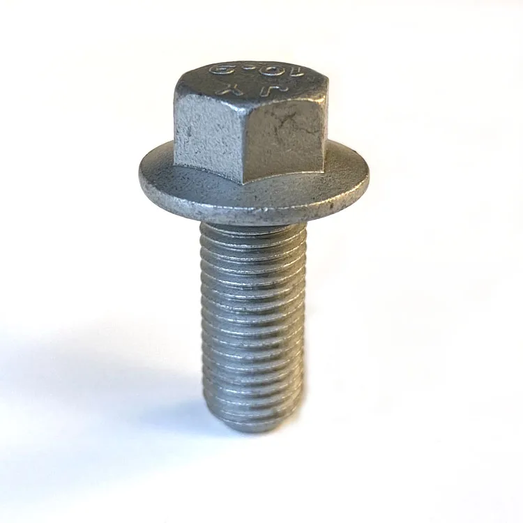 China Screw Factory High Strength Fastener M8 Dacromet 10.9 Grade Hex Flange Shaft and Bolt