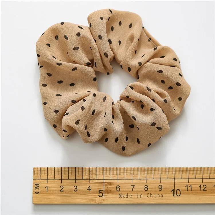 Fashion small dot printed fabric hair bands high grade hair tie big scrunchies for hair 2020 elastic for women