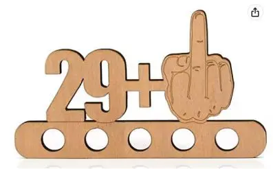 PAFU Wooden Birthday Money Holder for Cash Gift 18th 30th 60th Birthday