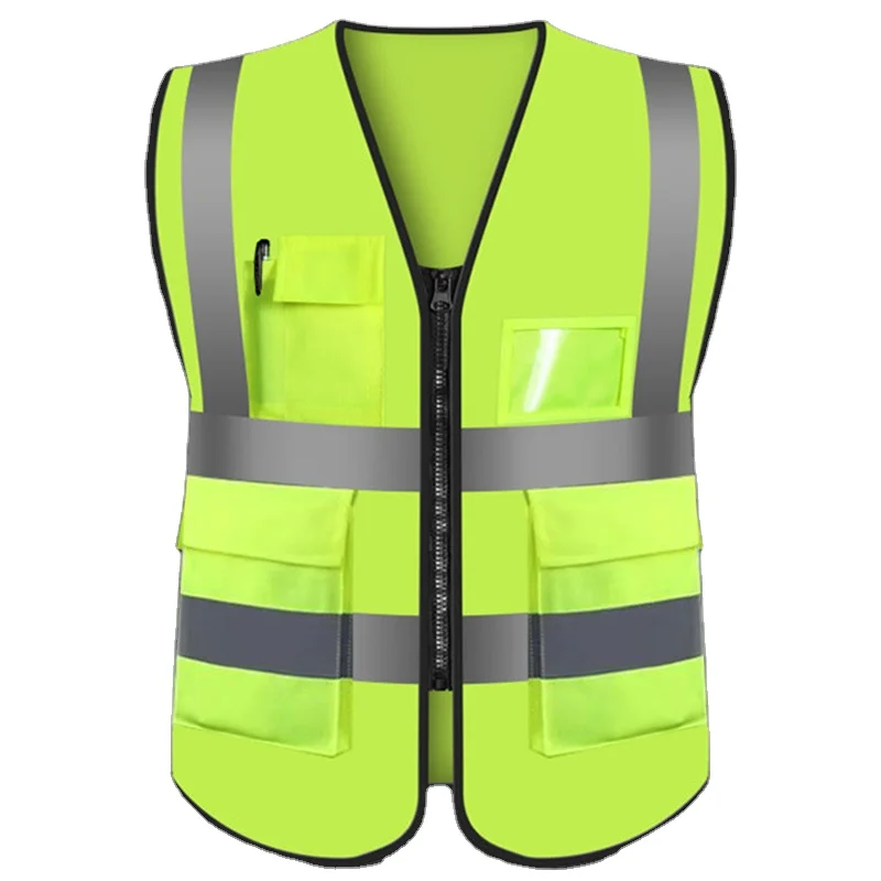 Reflective Vest Safety Vest Jacket Personal Clothing with Logo High Visibility Work Security Safety Reflective Wearing