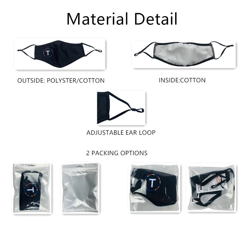 
Hot Sale Customize LOGO/Color PM2.5 Reusable Washable Designer Face Maskes Custom Face Maskes 