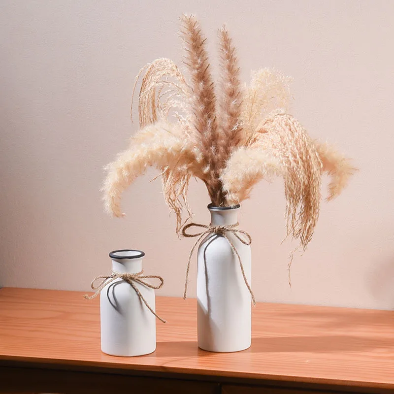 100% Handcrafted Boho Vases Modern Farmhouse Flower Vase Rustic Ceramic Vase Centerpiece Table Decorations