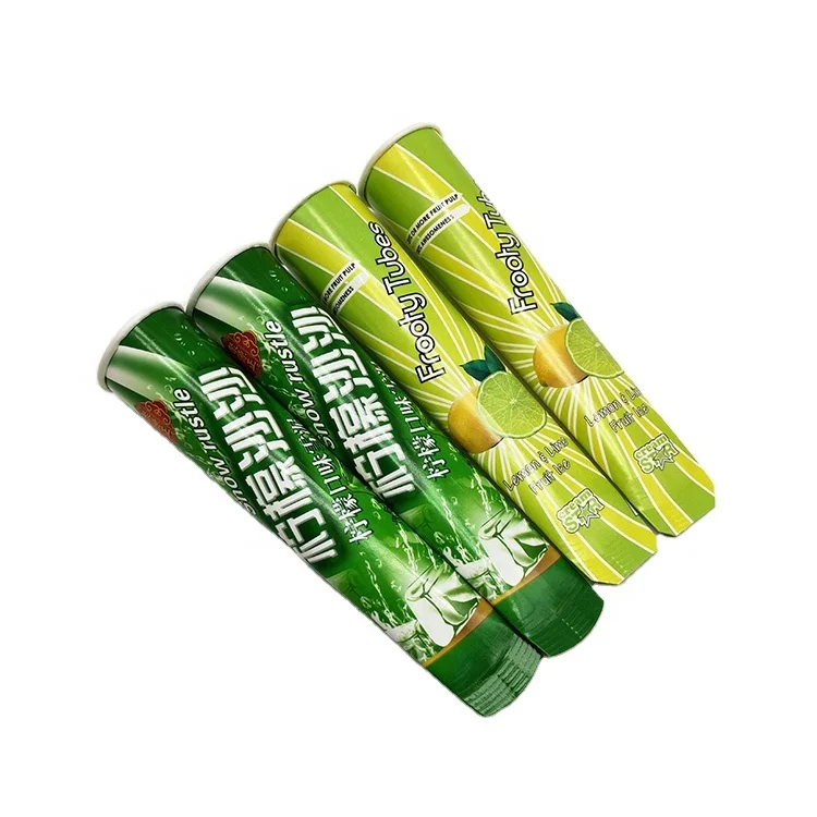 110ml одноразовые calippo упаковочные тюбики высокое качество резиновые мороженое бумага