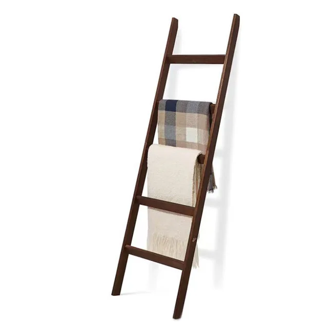 Blanket Holder Construction Home Decor Decorative Blanket Quilt Towel Scarf Ladder Shelves for Living Room Bedroom