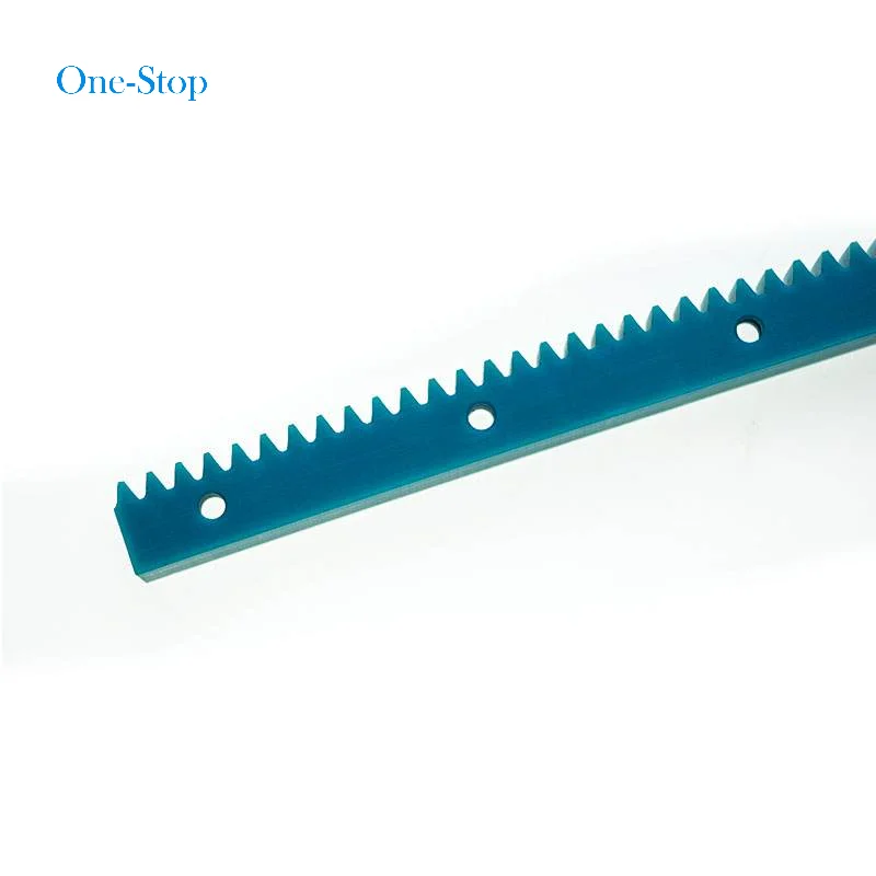 
Blue high hardness nylon gear rack plastic custom cnc machining low friction gear rack 