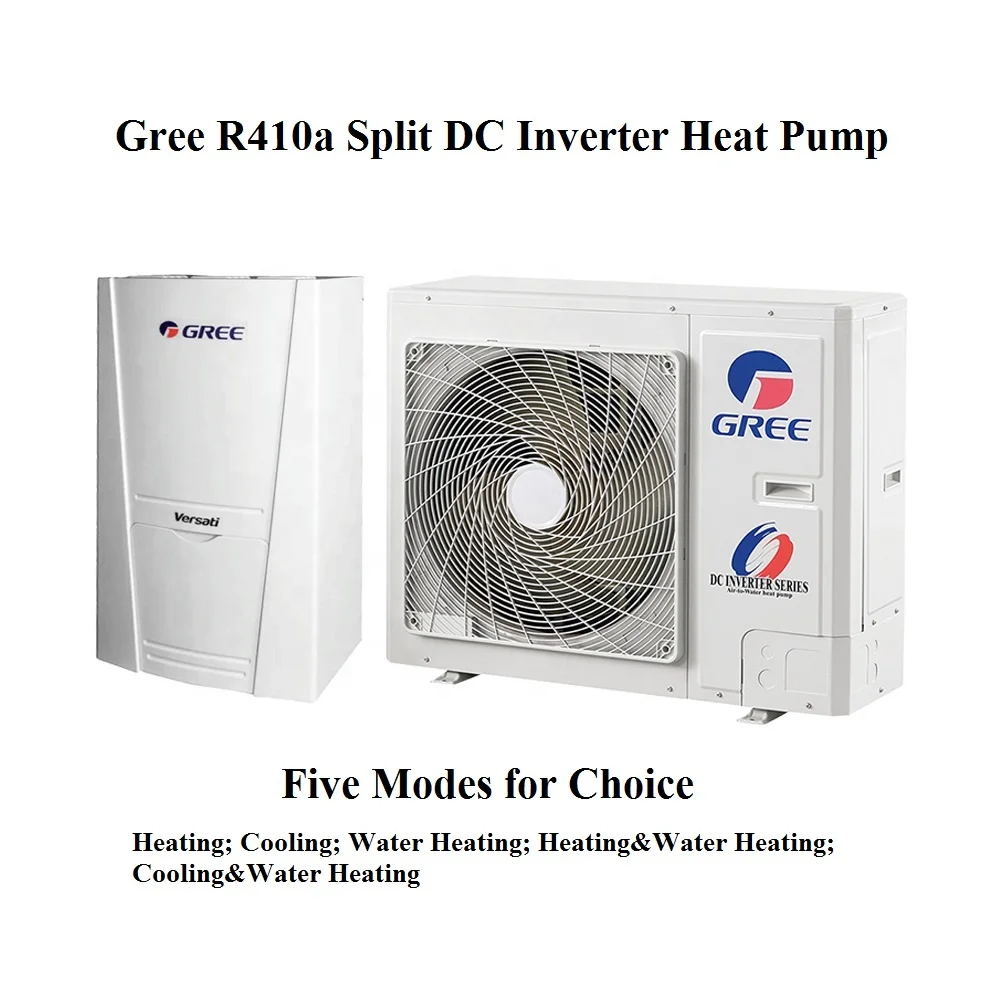Gree Versati II энергосберегающий воздушный смеситель R410a охлаждающий нагреватель воды тепловой насос раздельного типа для жилых помещений