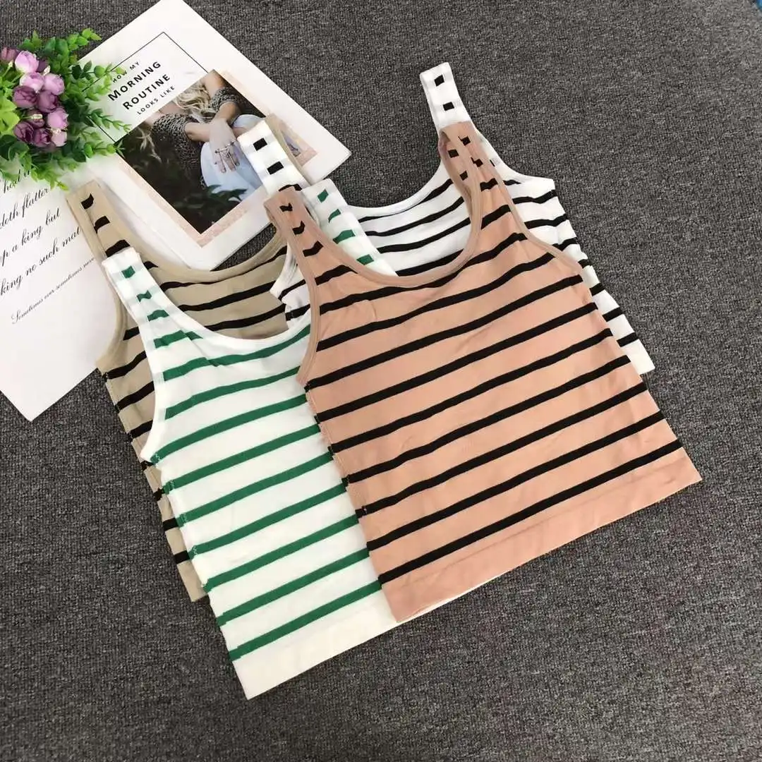 Wholesale Women Sports Tank Tops Longline Wirefree Padded with Medium Support Yoga Bra