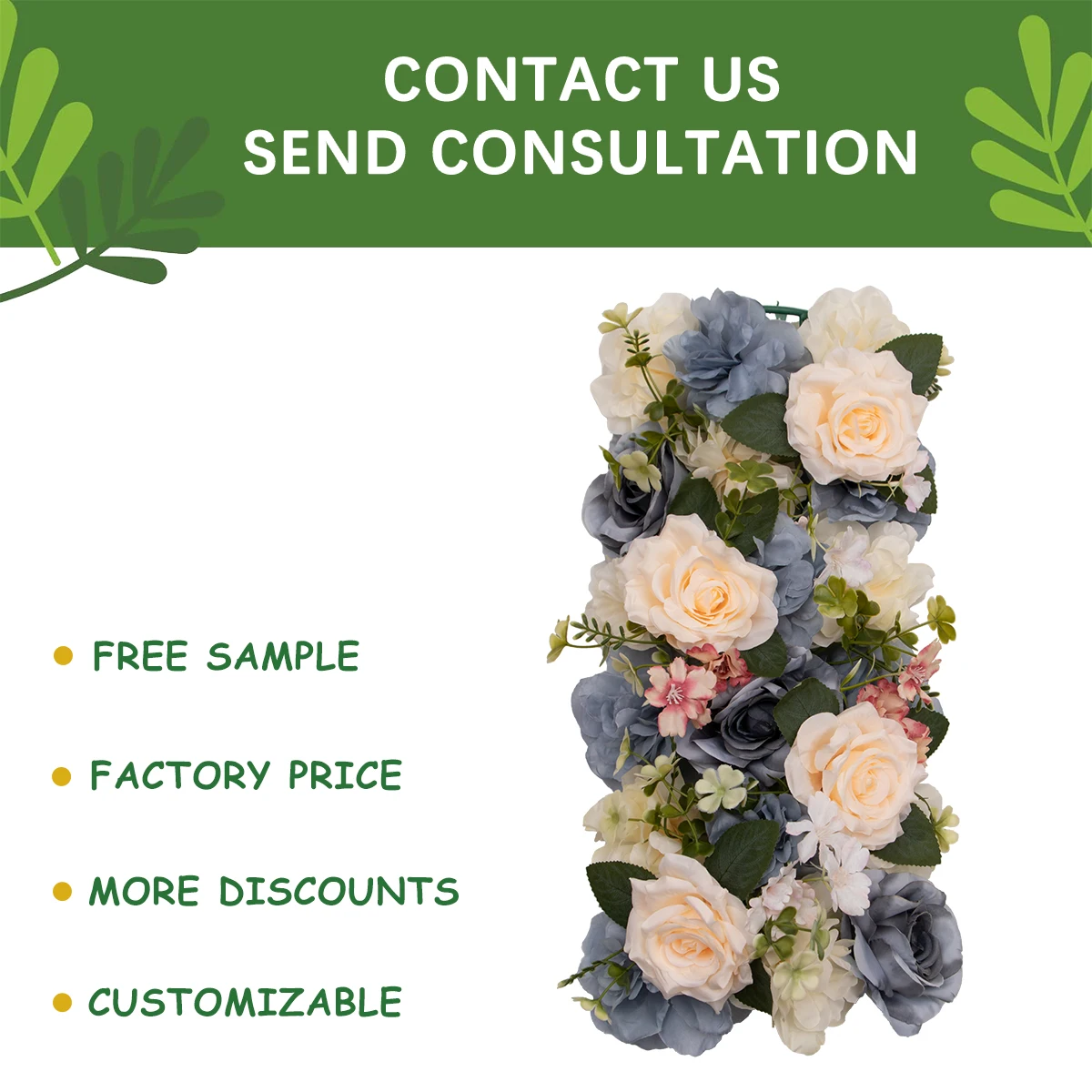 Wedding Arch Flowers DIY Flower Wall Arrangement Supplies Silk Peony Rose Artificial Flower Row Decor