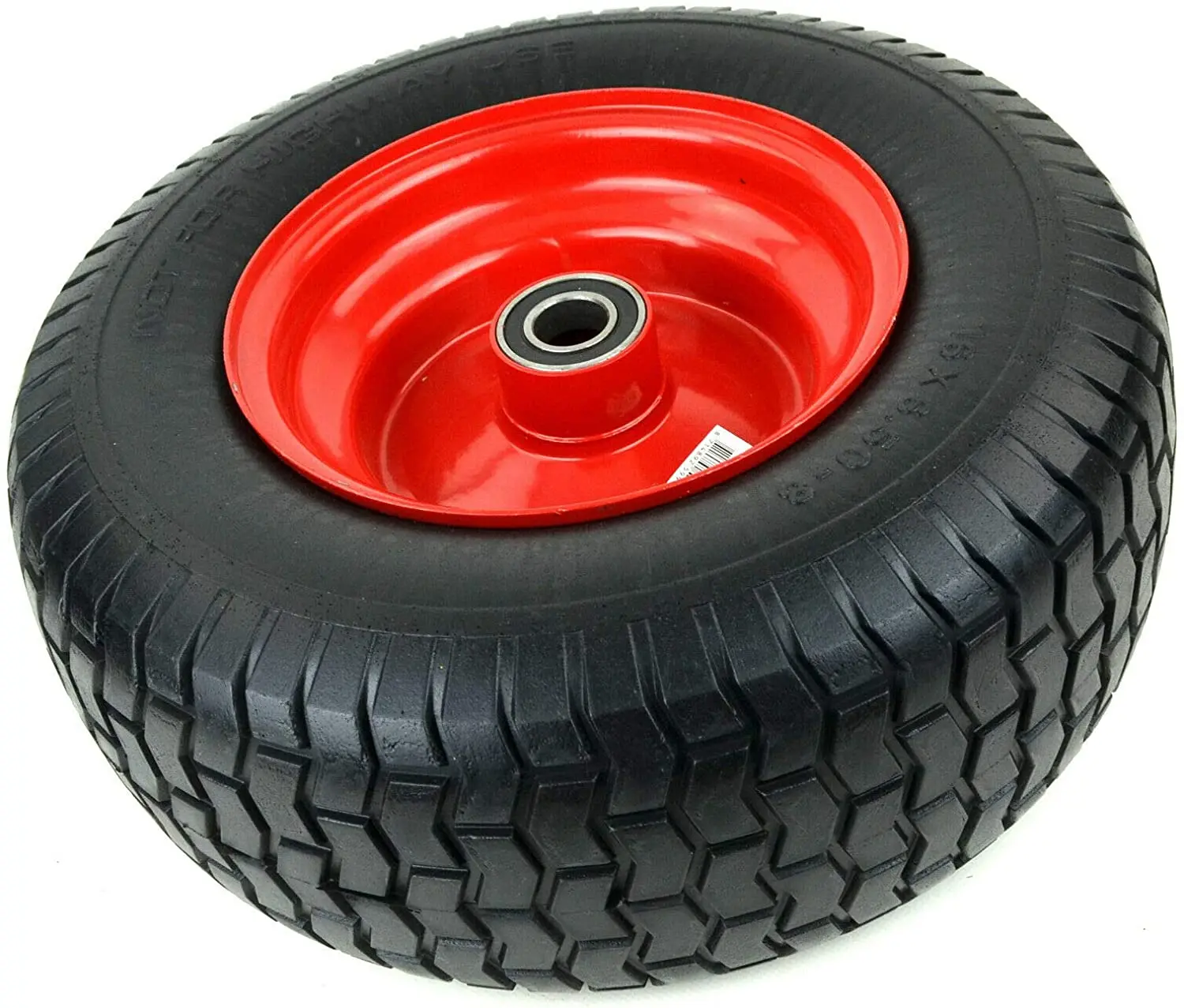 15 x 6.00-6 tyre wheel Flat free wheel with metal hub 600-6 Solid rubber tyre PU foam Puncture proof tyre