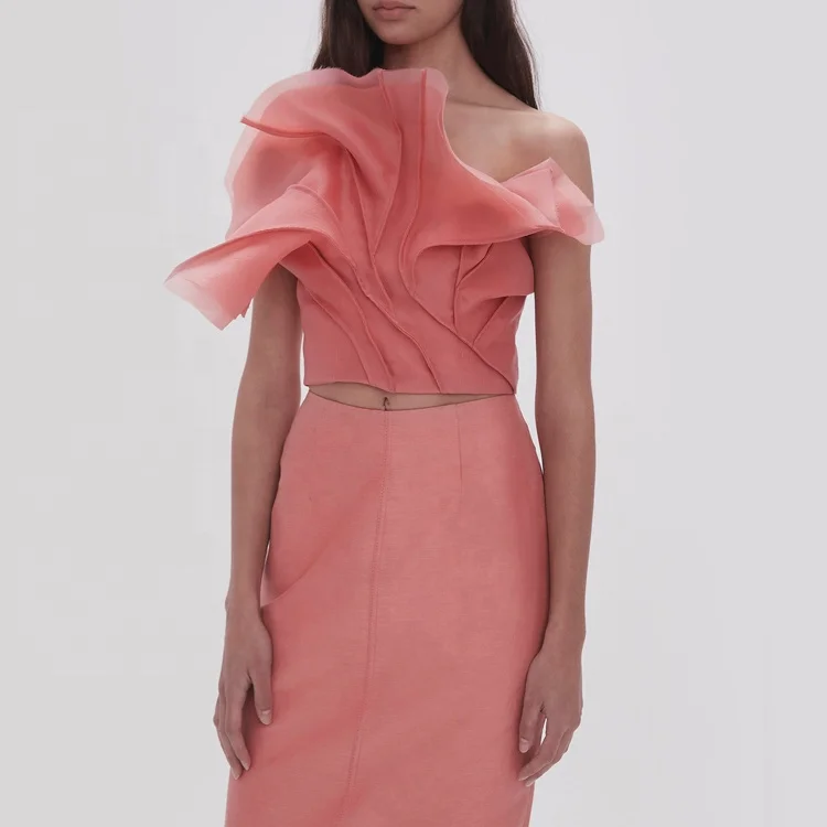 Tongrui New Arrival Grace Linen Ladies Two Piece Set Grace Party Dresses Women Evening Elegance