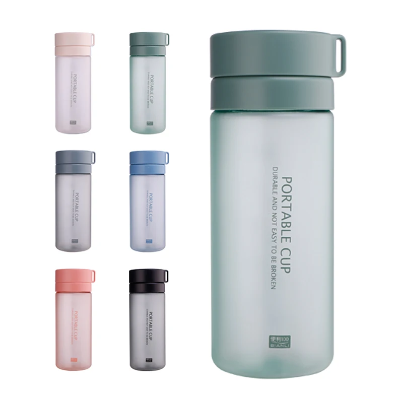 Custom Logo Bpa Free Sublimation Matte Plastic Frosted Designer Reusable Drinking Frosted Water Bottle
