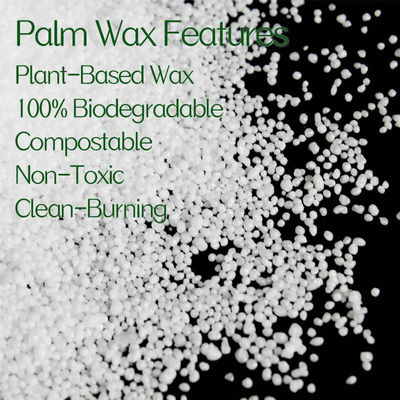 Wholesale Handmade Natural Non Toxic Pearled Palm Wax Candle Make Candle Combustible Sand Powder Candle