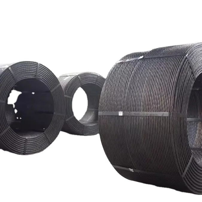 ASTM Standard 1860 MPA 7-Wire Acid Pickling PC Steel Strand Wire Rods for Construction Application