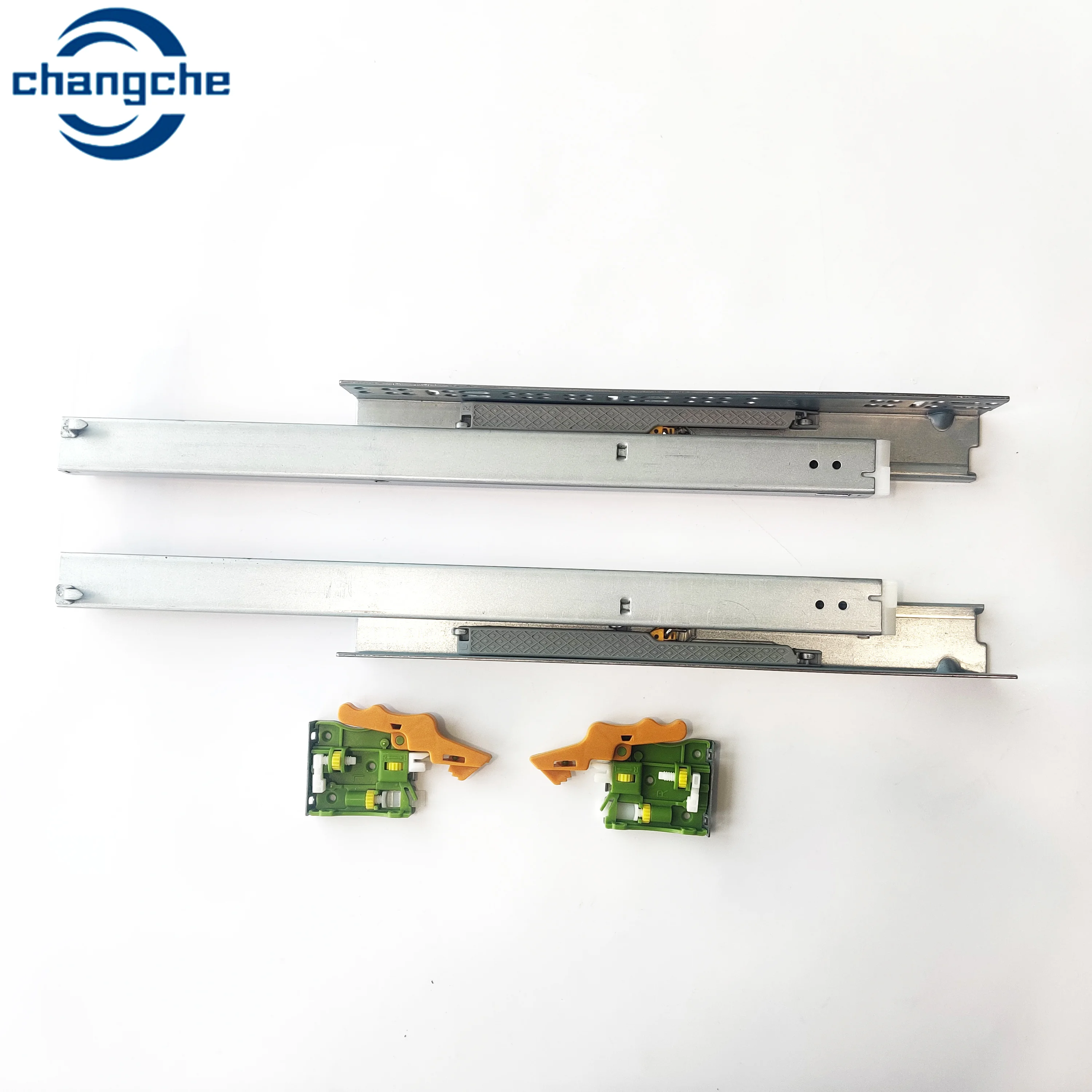 Drawer Slide Manufacturer Two-Section Bottom Installation Hidden Soft-Close Drawer Slides