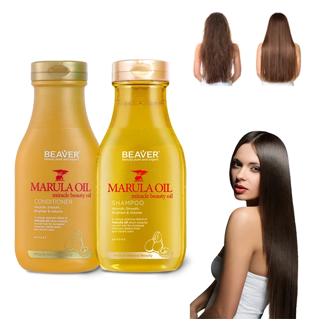 Beaver Natural Marula Oil Shampoo and Conditioner Hair Care Smooth Anti-Frizz Deep cleansing Shampoo Wholesale