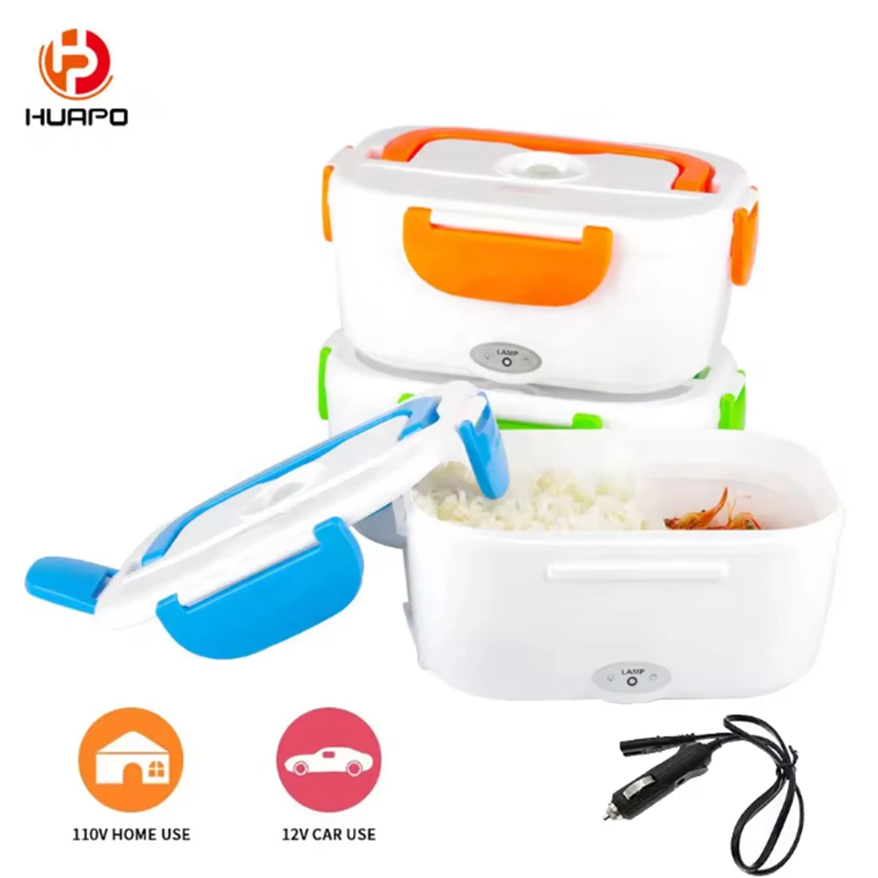 110V/220V Portable 1.5 l Removable Container Electric Heated Lunch Box For Car Truck Food Warmer