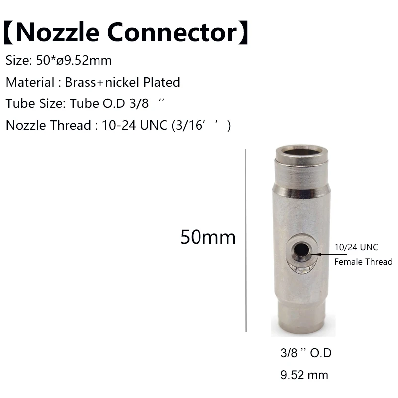 High pressure 3/8' Brass slip lock connector quick connecting connector for high pressure mist cooling system