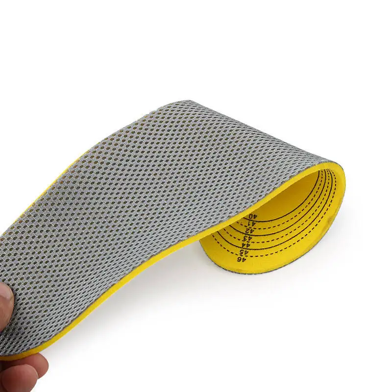 Comfort PU Polyurethane Sport shoe Insoles For Men Women Arch Supports Best Cushion Insole Foot