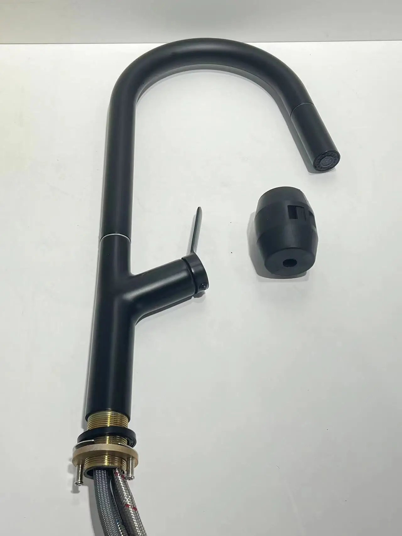 Black Kitchen Faucet Kitchen Faucets Brass Body with Pull Down Sprayer Pull Out Kitchen Sink Faucets Matte Black