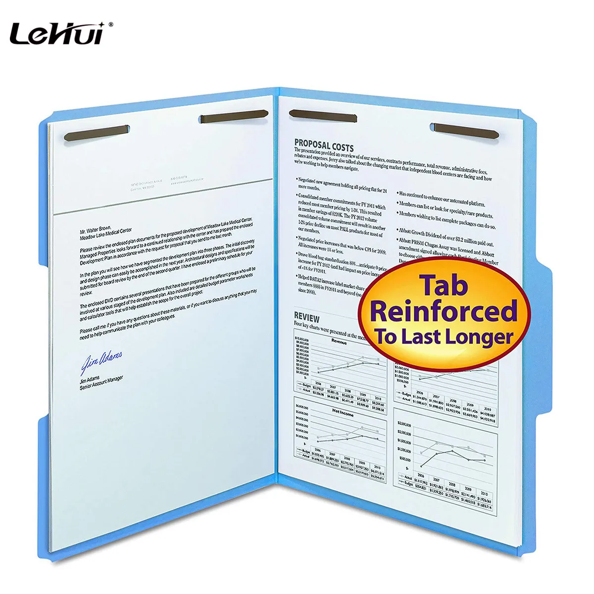 Factory Wholesale High Quality Yellow  Colorful Letter Size 2 Prongs File Folder With Prongs For Office