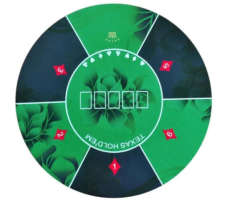 
Round Rubber Backed Table Poker Gambling Mat custom printing rubber game mat 