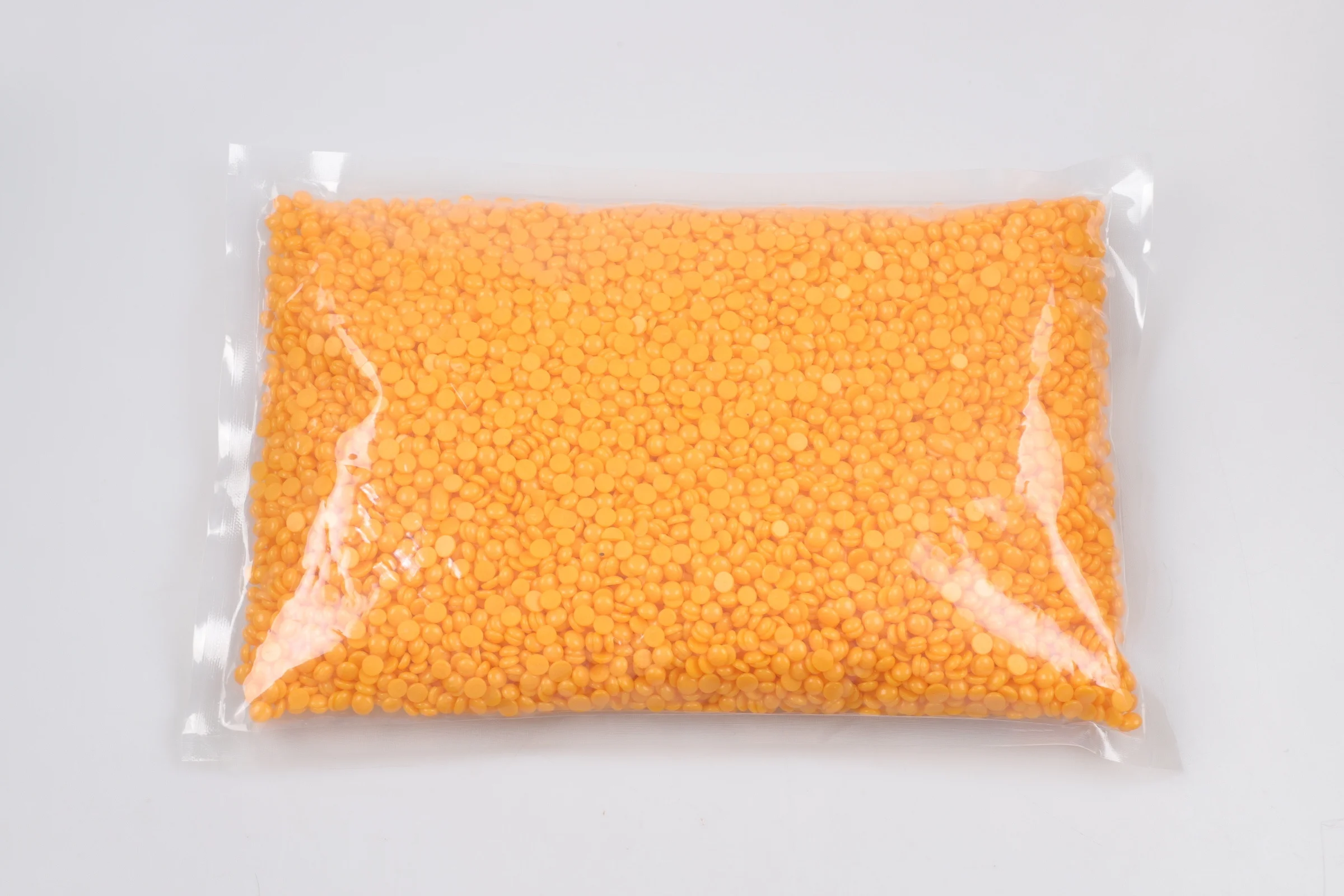Depilatory Shimmer Orange Hard Wax Beans Customized Packaging Hair Removal Rosin-free Wax 100g