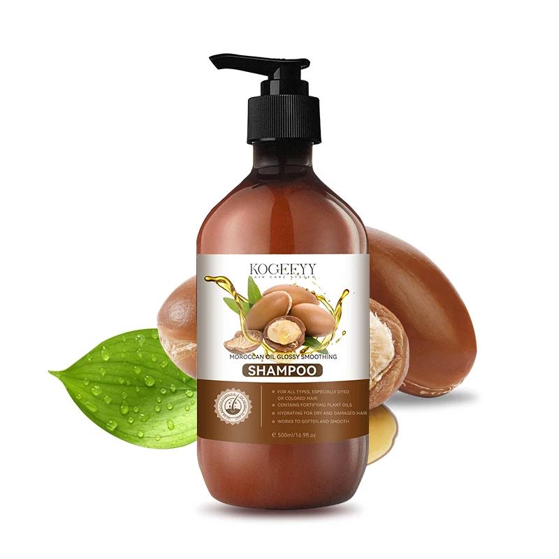 KOGEEYY 500ml Factory Wholesale Best Hair Care Shampoo Set Sulfate Free Morocco Argan Oil Organic Hair Shampoo And Conditioner