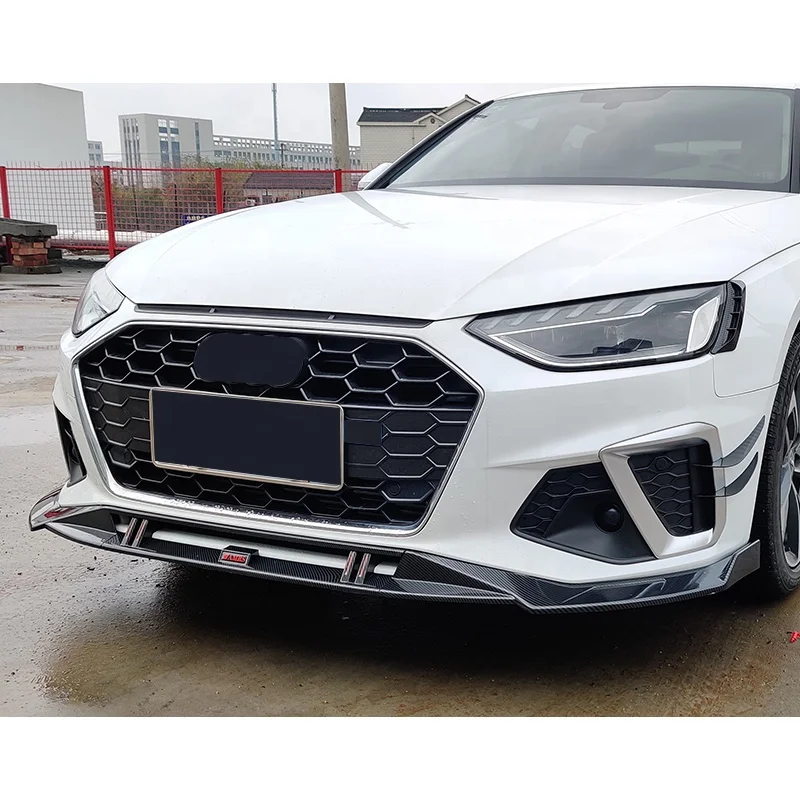 Car front lip Carbon fiber front lip front bumper with lips For Audi A4 2020 2021 2022