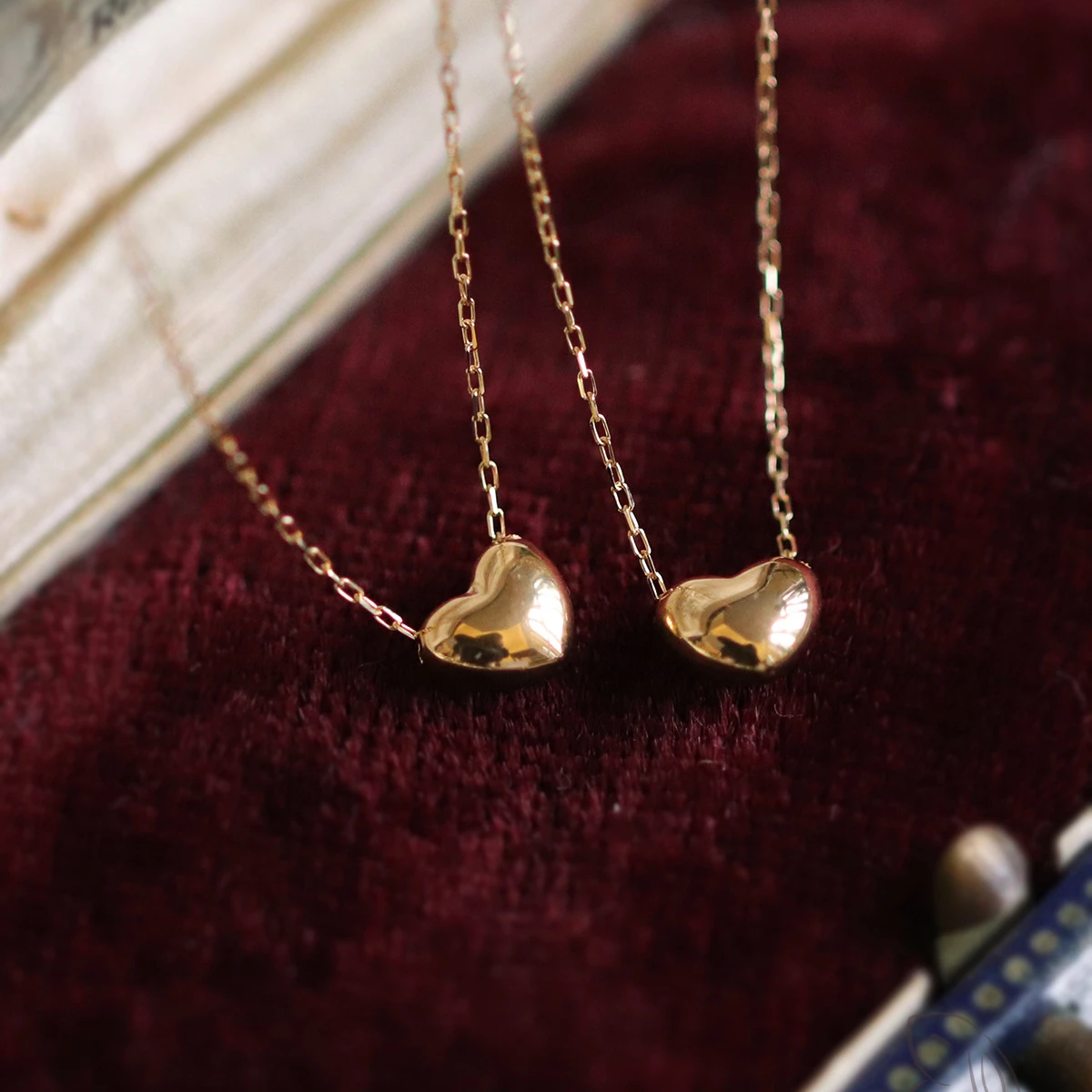 18k Gold Plated Tiny Heart Necklace 925 Sterling Silver Dainty  Personalized Heart Choker For Women