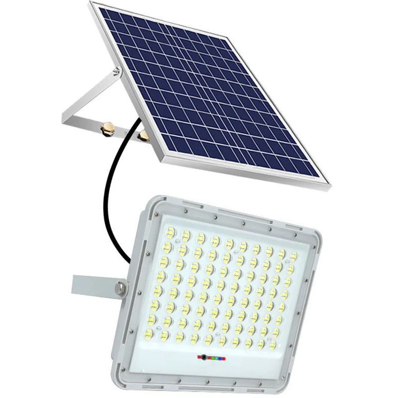 Factory Low Price  50W 100W 200W 300W 400W Led Solar Flood Light 3200LM ip66 Waterproof Solar Led Flood Light