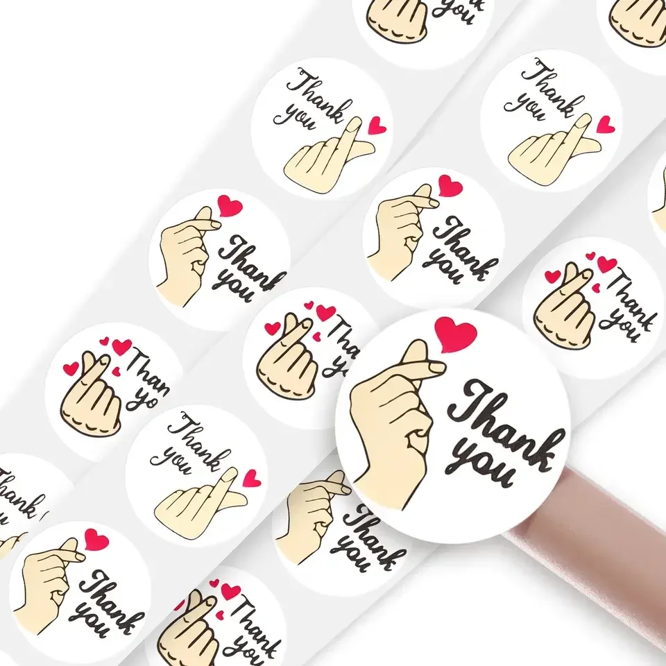 Customise cartoon kids stickers Shaped transparent waterproof logo stickers Christmas decoration labels