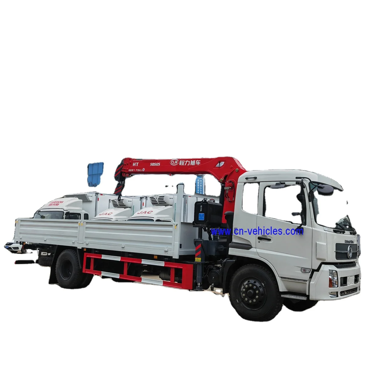 Dongfeng 4x2 10ton Flatbed Towing Truck with CLW brand Crane for Rescue Vehicle