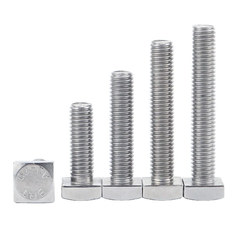 Hardware Fasteners 304 Stainless Steel M8 M6 T Head track Bolt for aluminium profile