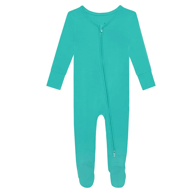 Baby Footed Sleepwear Infant Bodysuit Plain Baby Onesie Romper Footed Newborn Baby Clothes