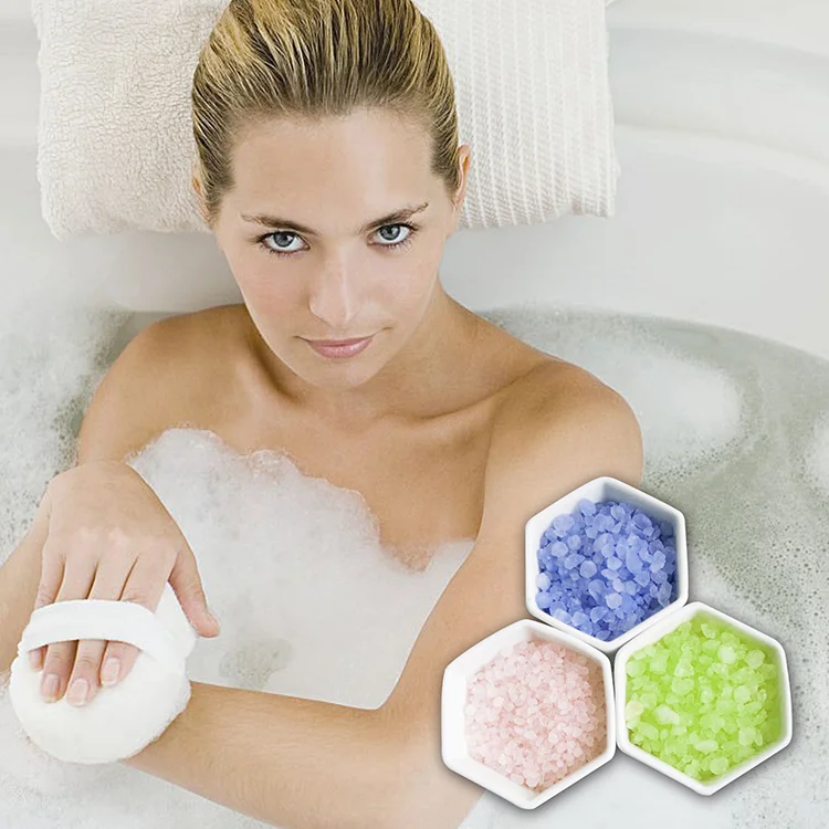 Factory Private Label Lavender Essential Oil Dried Lavender Buds Epsom Salt Dead Sea Salt Bag Package Bath Salt