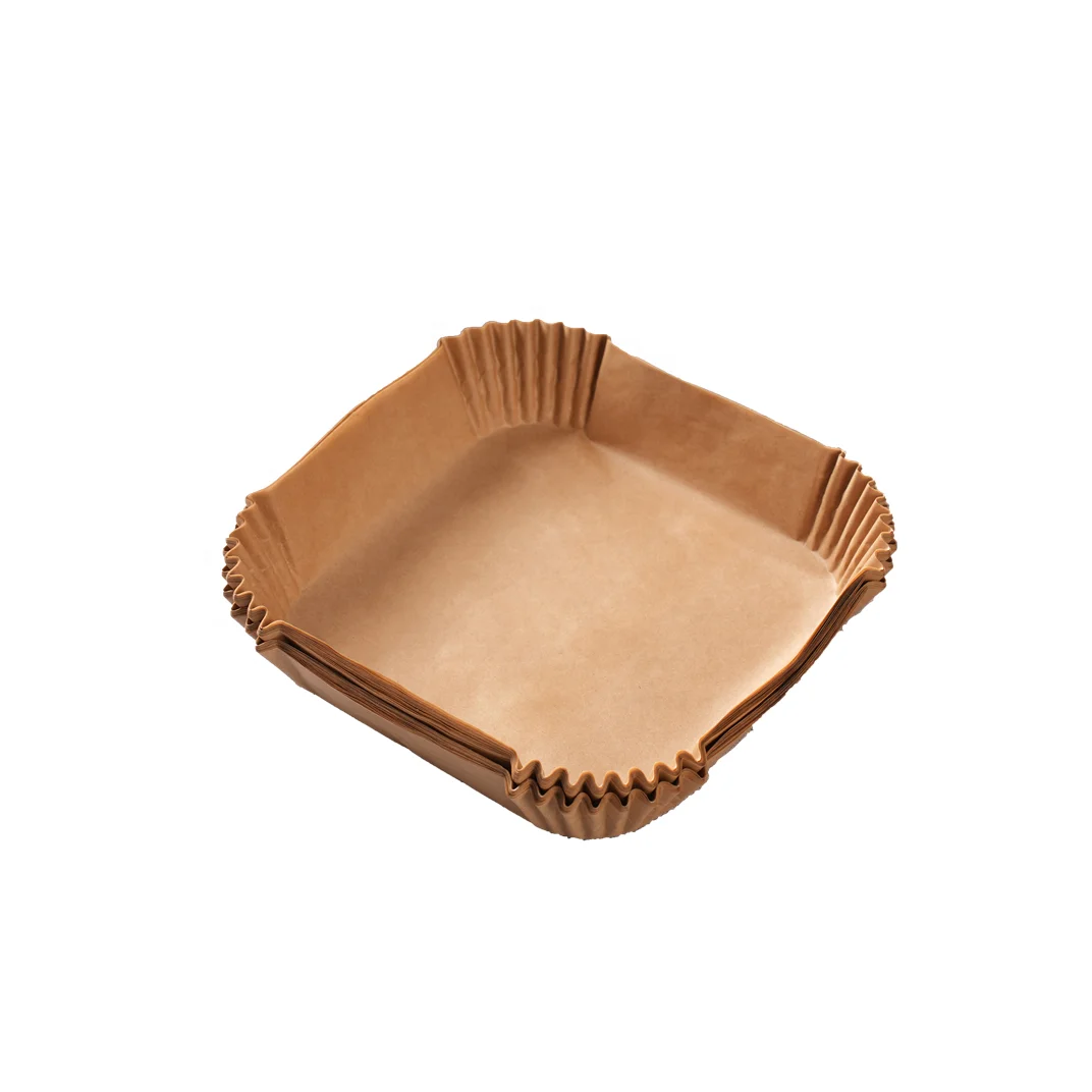 Hot Sale High quality round disposable parchment paper air fryer liner 100pcs non-stick baking paper for home use