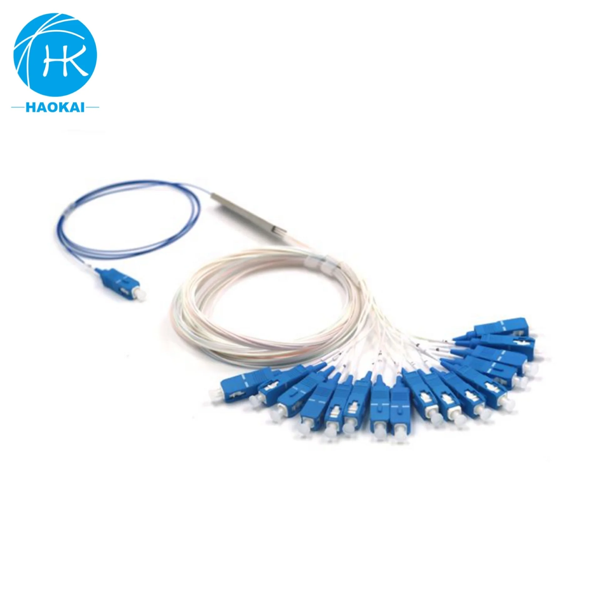 OEM Splitter FBT 1X2 2x2 Fiber Coupler Split Ratio 50/50~95/5, 1310/1550nm, 0.9mm Steel Tube Type