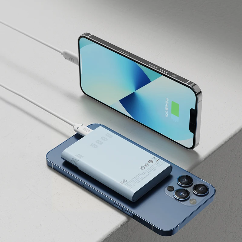 2022 New Mobile Phone Charger 5000mAh 20W Magnetic Wireless Power Bank For iphone 12 Pro Power Bank External Battery Supply