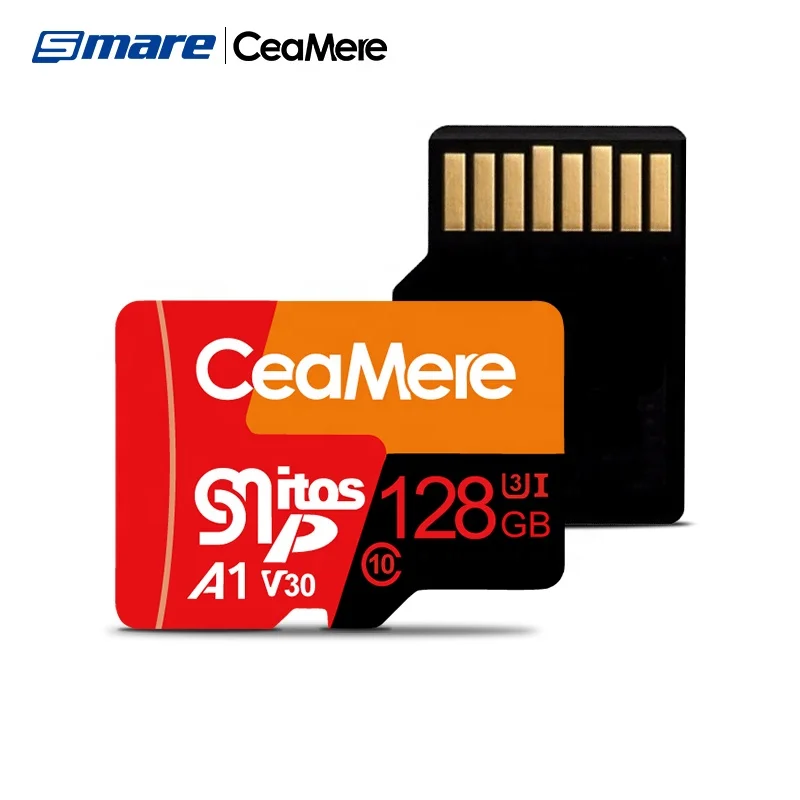 Ceamere Three Colors Pattern Wholesale 512GB Micro TF Cards Memory Kort Price 16GB 32GB 128GB 256GB 512GB Cartao De Memoria