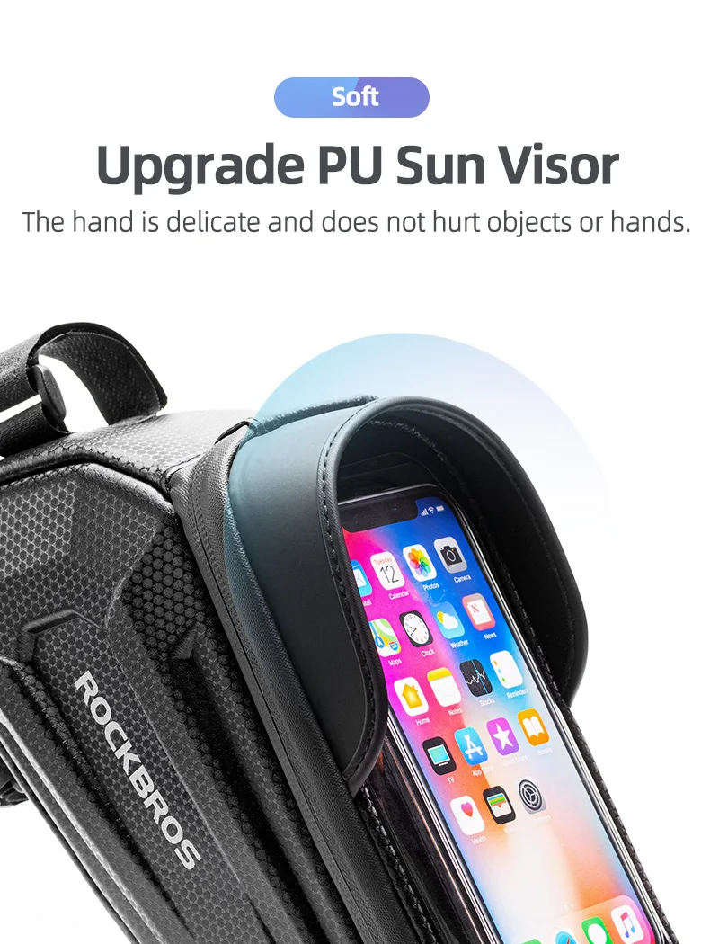 IPSON New Design Cycling Frame Front 8.0 Phone Case Rainproof Touch Screen Bicycle Bag Bike Accessories