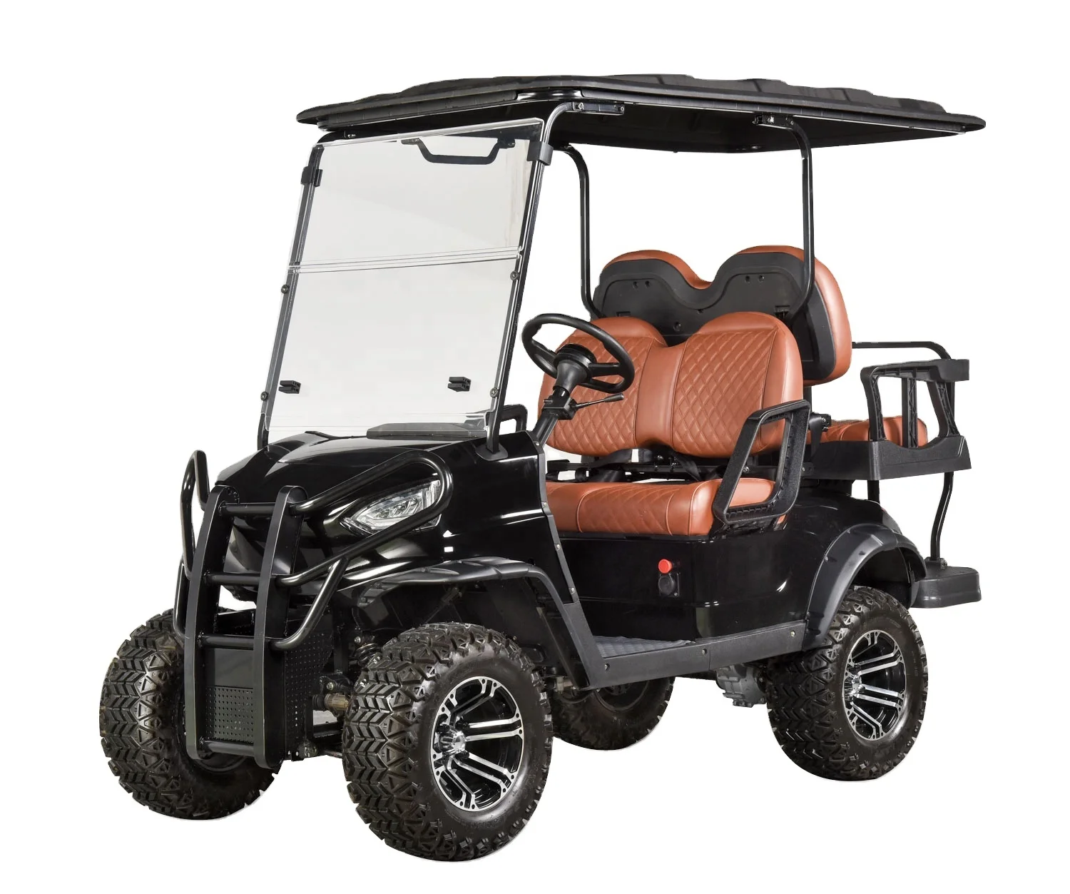 Off Road 4-seater Electric Golf Cart With Bump Custom Body Color Seat Lifted Buggy