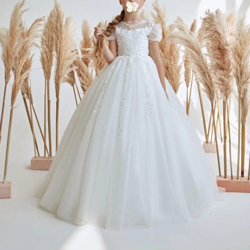 Ready In Stock Color Kid Wedding Dresses 1 Year Birthday 9 month baby girl dresses photo