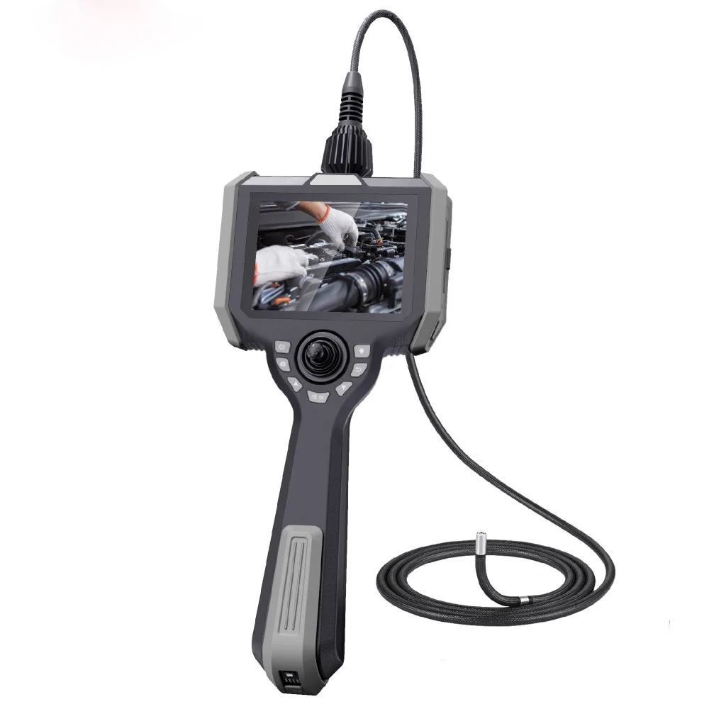 2 meter length Direct View Borescope with 5inch HD Screen LED illumination Industrial Endoscope with direct View Camera