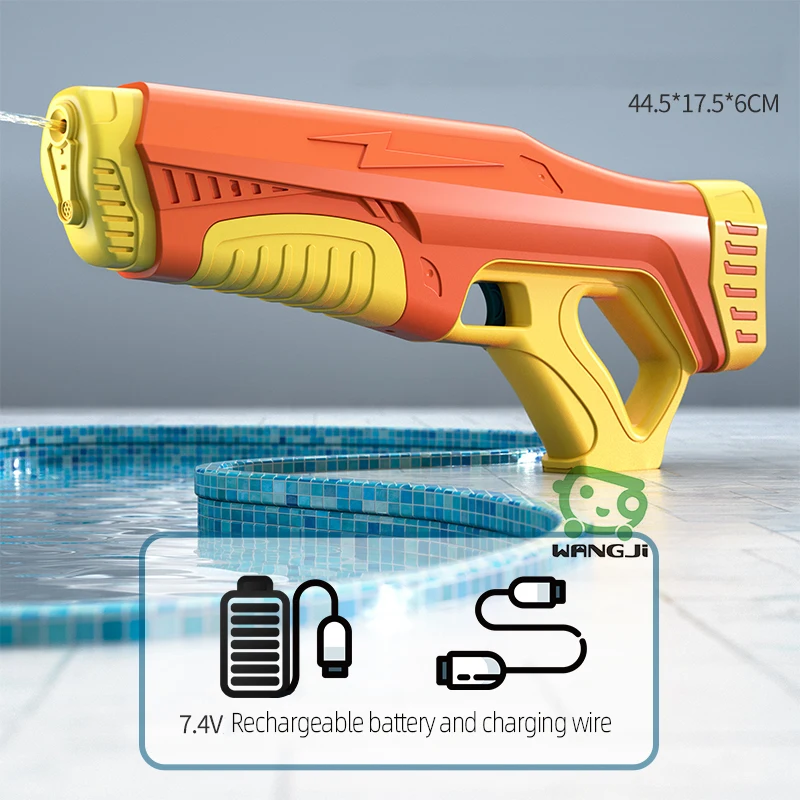 2022 Summer Outdoor Game Toy Electric Rechargeable Powerful Long-range Shooting Electric Water Gun For Kids Adult