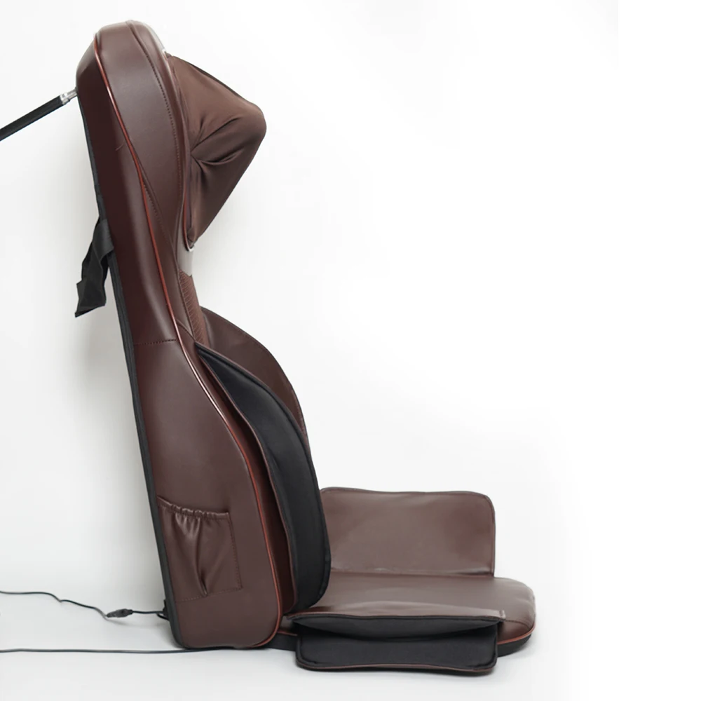 Full Body Shiatsu Massage Chair Back Pain Relief Seat Red Light 3D Kneading Massage Cushion For Home Office Chair Car Seat