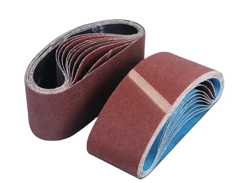 Red Aluminum Oxide Endless Sanding Belt Abrasive Tools for belt machine